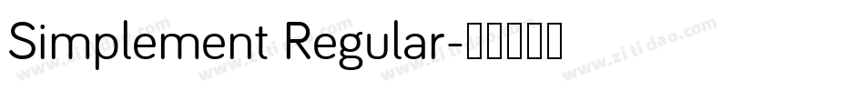 Simplement Regular字体转换